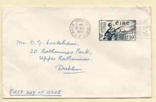 Ireland 1941 Easter Rising 25th Anniv First Day Cover,  Grow More Wheat Slogan