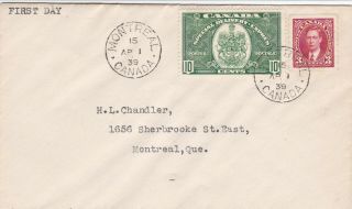 Canada 1939 E7 Special Delivery First Day Cover Montreal To Local 13c Rate