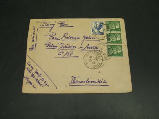 Algeria 1946 Airmail Cover To Czechoslovakia 30051