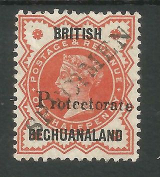 British Bechuanaland Sg40s The 1888 Halfpenny Vermillion Handstamped Spec.  C.  £90