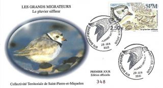 2005 Saint Pierre And Miquelon Birds On Fdc