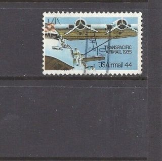 Wyoming Precancel: 44c Trans - Pacific Air Mail Stamp (c115)