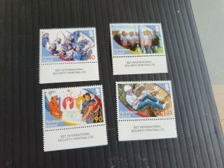 Ascension 2010 Sg 1069 - 1072 Cent Of Girl Guiding Mnh