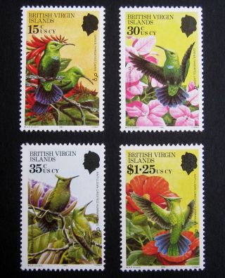 British Virgin Islands 1982 Birds.  Full Set Of 4 Stamps.  Mnh