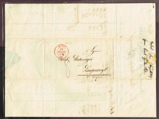 Switzerland Postal History Stampless Basel 1847 (by1,  4