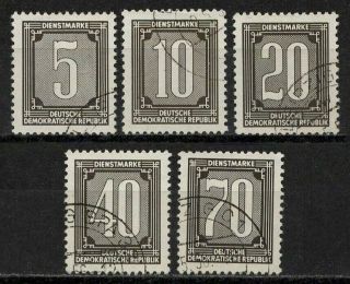 Germany Ddr 1956 Sc O28/o32 - Officials Set Of 5 Vf - Xf
