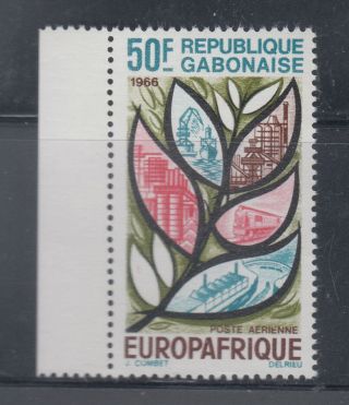 Gabon 1966 Europafrique Train C46 Complete Never Hinged
