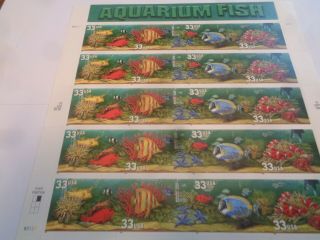 Aquarium Fish,  20 33 Cent 4 Different Stamps,  Starting Bid Below Face Value