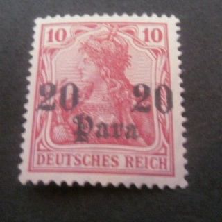 Germany - Post Office In Turkey Sc.  44 20pa Over 10pf Germania 1906 - Mh -