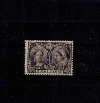 Canada Sc 56 (1897,  Qv,  Silver Jubilee) F - Vf Mh Cv = C$ 130