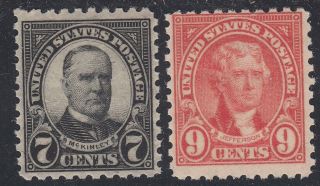 Tdstamps: Us Stamps Scott 588 590 (2) Nh Og