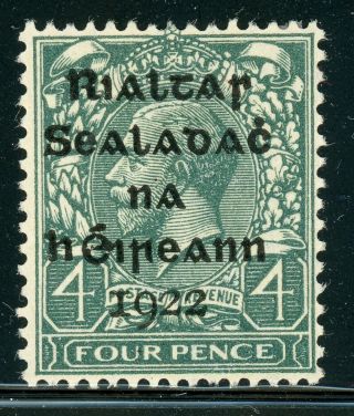 Ireland Mlh Selections: Scott 5 4p Slate Green Kgv (1922) Cv$9,