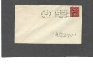 646 2c Molly Pitcher Overprint Fdc Washington,  Dc Oct 20 - 1928 C E Nickles Cover