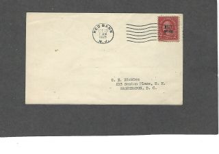646 2c Molly Pitcher Overprint Fdc Red Bank,  Nj Oct 20 - 1928 C E Nickles Cover