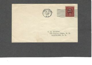 646 2c Molly Pitcher Overprint Fdc Freehold,  Nj Oct 20 - 1928 C E Nickles Cover