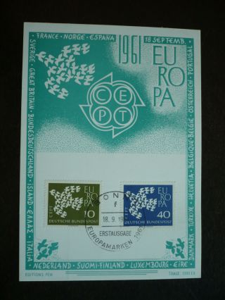 Postal History - Europa - Germany - Scott 844 & 845 - First Day Cover