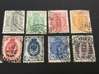 Old Stamps Finland X 8