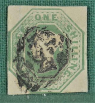 Gb Stamp 1847 Embossed 1/ - Green (r5)