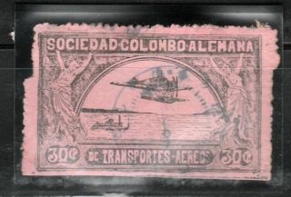 Colombia,  Scadta 1921 Three Stamp