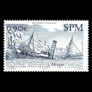 Spm 2003 - Stranded Vessels Ships - Sc 766 Mnh