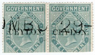 (i.  B) Ceylon Telegraphs : Ceylon On India 1r Op