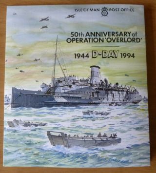 Isle Of Man - 1994 D - Day 50th Ann Sheetlets Presentation Pack - Face Value £7.  60
