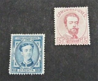 Nystamps Spain Stamp 178.  223 Og H / No Gum $31