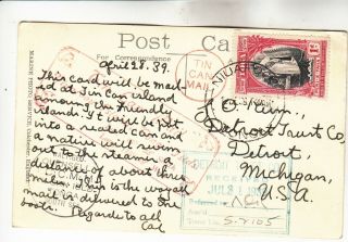 Tonga Tin Can Mail Postcard