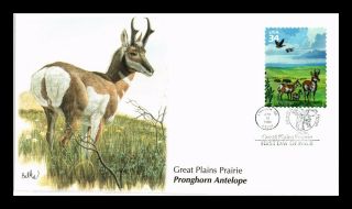 Dr Jim Stamps Us Pronghorn Antelope Great Plains Prairie Fdc Cover
