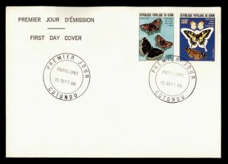 Dr Who 1986 Benin Butterfly Fdc C126181