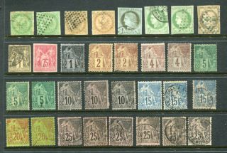 French Colonies Old General M&u Lot 53 Stamps