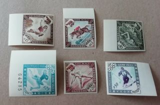 Monaco 1960 Rome & Squaw Valley Olympic Games Imperforated Proof Set Essais