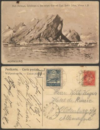 Norway 1908 - Postcard Hammerfest To Germany - Polar Post D71