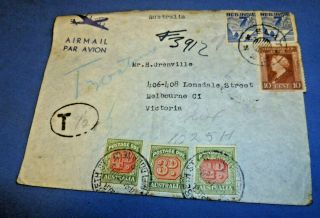 1948 Letter Envelope Amboina Island Ambon Indonesia Par Avion Dutch East Indies