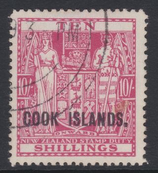 Cook Islands 1936 - 44 10/ - Overprint Sg120
