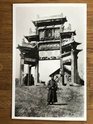 China Old Postcard Swedish Mission Chinese Priest