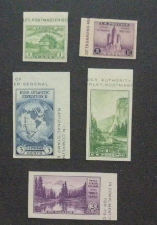 Us Postage Stamps Ngai Nh Farley Special Printing Scott 766 - 770 Set Of 5