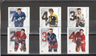 Canada - Sg3075 - 3080 Mnh 2014 Ice Hockey Defendermen - Self Adhesive