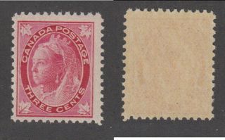 Mnh Canada 3 Cent Queen Victoria Leaf Stamp 69 (lot 15610)