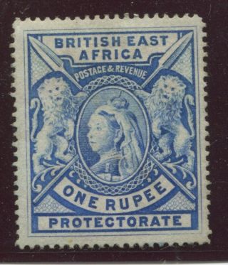 British East Africa - Sg.  92 : 1897 / 1903 " 1 Rupee Dull Blue ".
