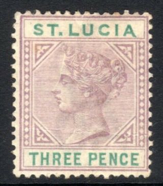 St.  Lucia: 1885 Qvi 3d Sg 40