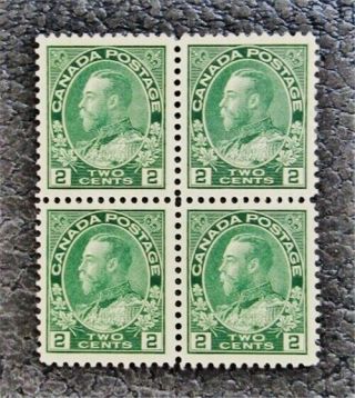 Nystamps Canada Stamp 107 Og H / Nh $60 Block Of 4