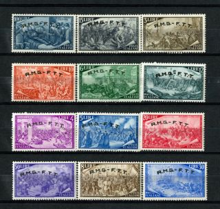 Trieste A Stamps 18 - 29 Vf Og Nh Scott Value $136.  25