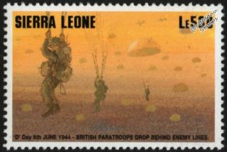 Wwii 1994 D - Day Invasion - British Paratroopers Drop Behind Enemy Lines Stamp