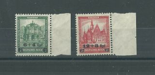 Germany 1931 Nothilfe Overprinted Set Fresh Mnh