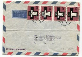 Germany Bundespost 1959 - Franking Cover Sent To Usa - 6