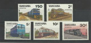 Tanzania 1985 Railway Locomotives Umm / Mnh