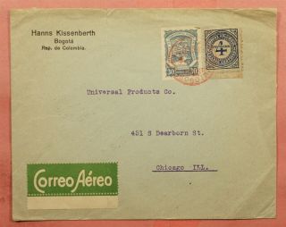 1926 Colombia Scadta Airmail Bogota To Usa