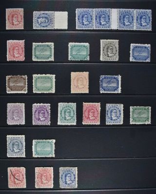Cook Islands,  26 Older Stamps For Identification,  Um,  Mm,  Mng &.