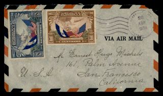 Dr Who 1938 El Salvador San Salvador Airmail To Usa E53934